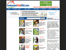 Tablet Screenshot of contractorfindusa.com